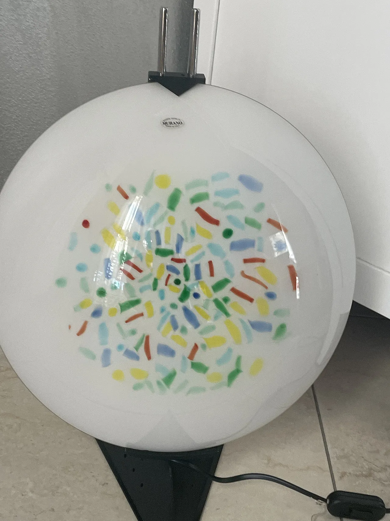 Murano Memphis style table  lamp, 1980s 3