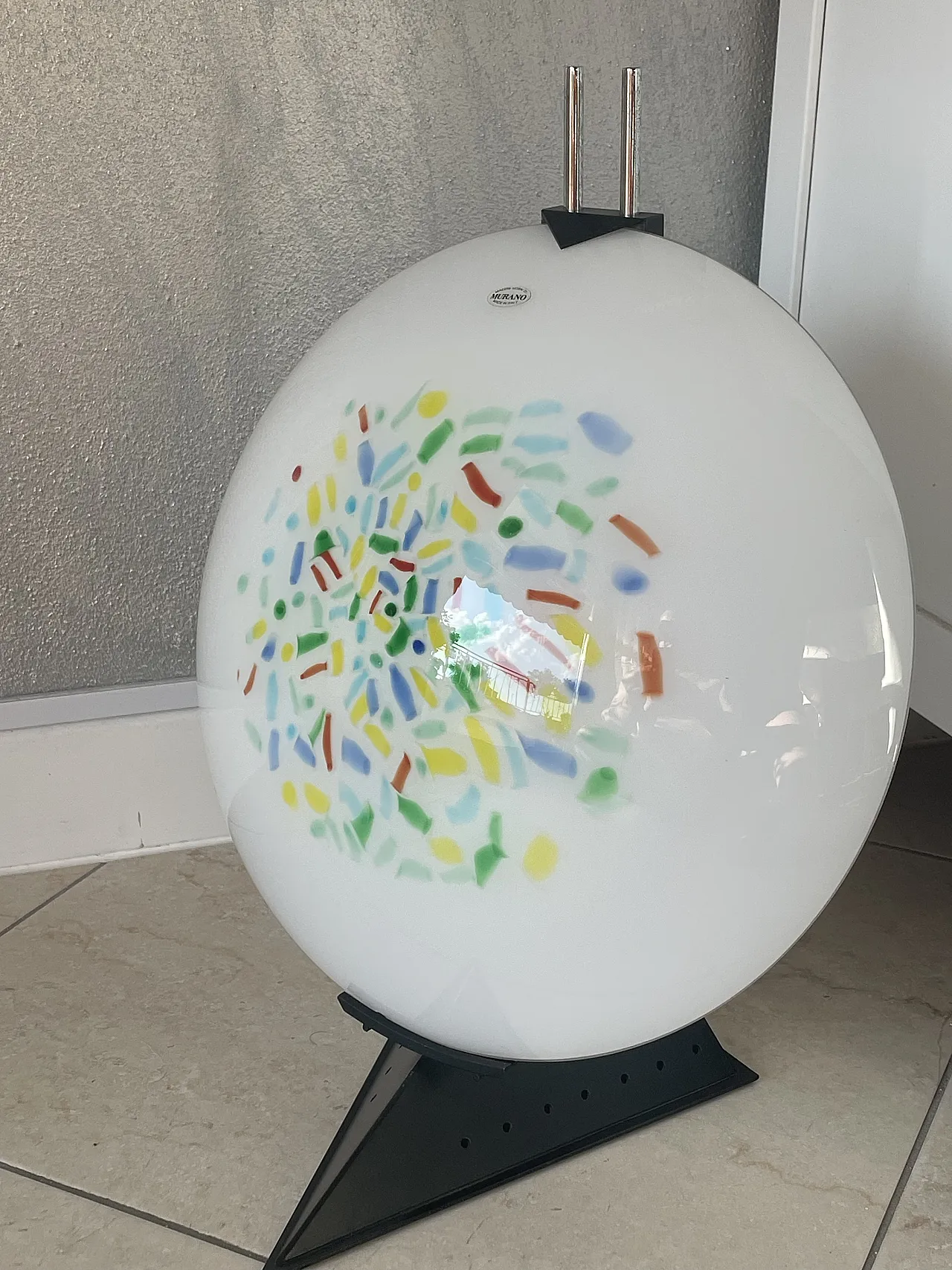 Murano Memphis style table  lamp, 1980s 15