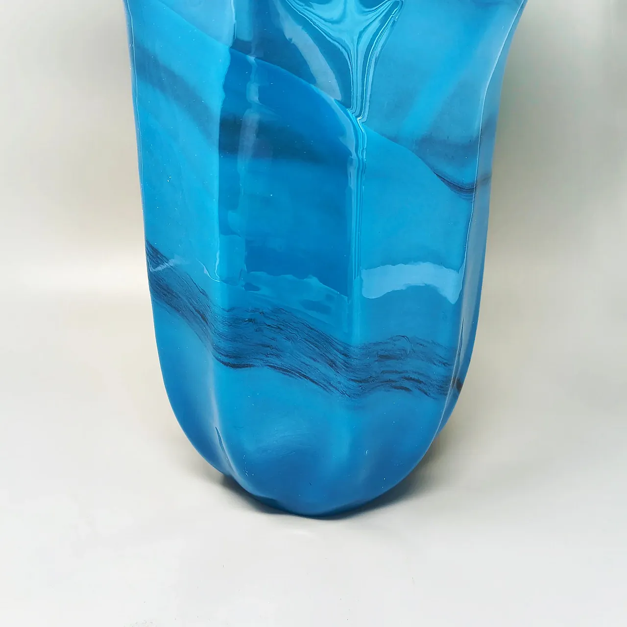 Fazzoletto Murano glass vase by Dogi, 1970s 5