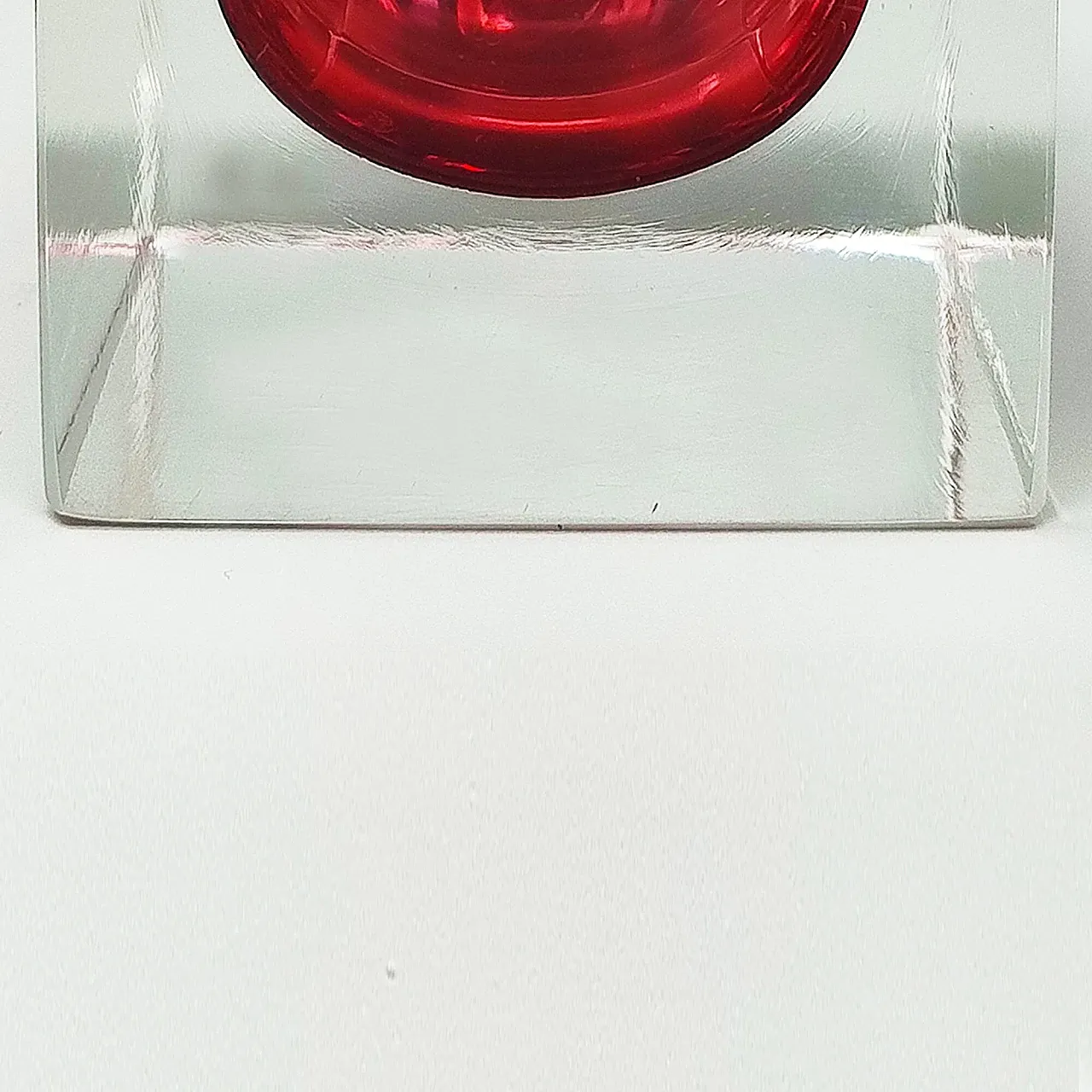 Flavio Poli Murano sommerso glass table lighter, 1960s 6
