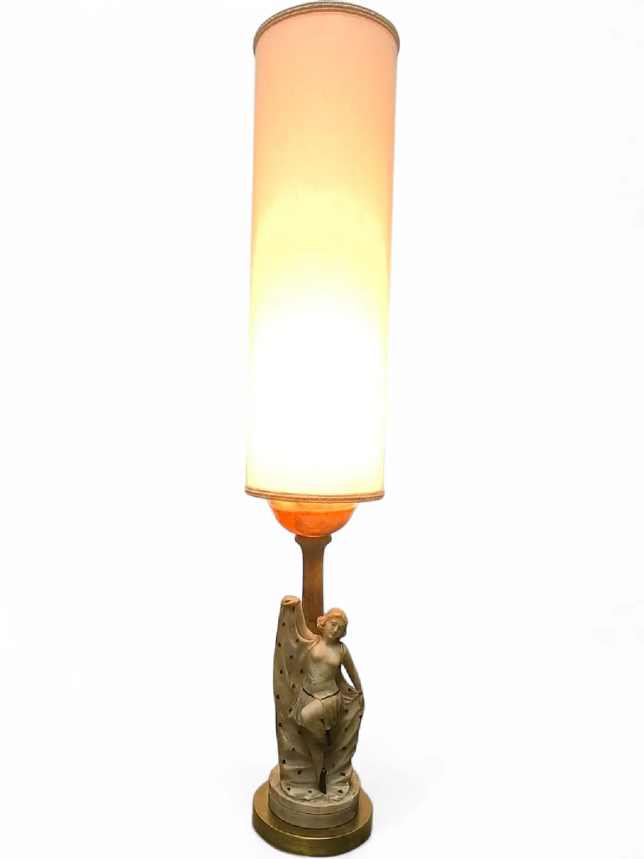 Lampada da tavolo Art Déco con figura femminile, '900 21