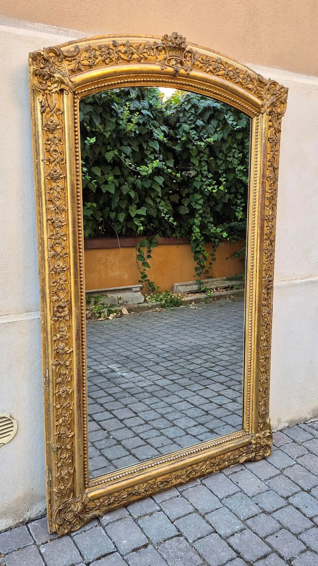 Specchiera in legno dorato, metà ‘800 2