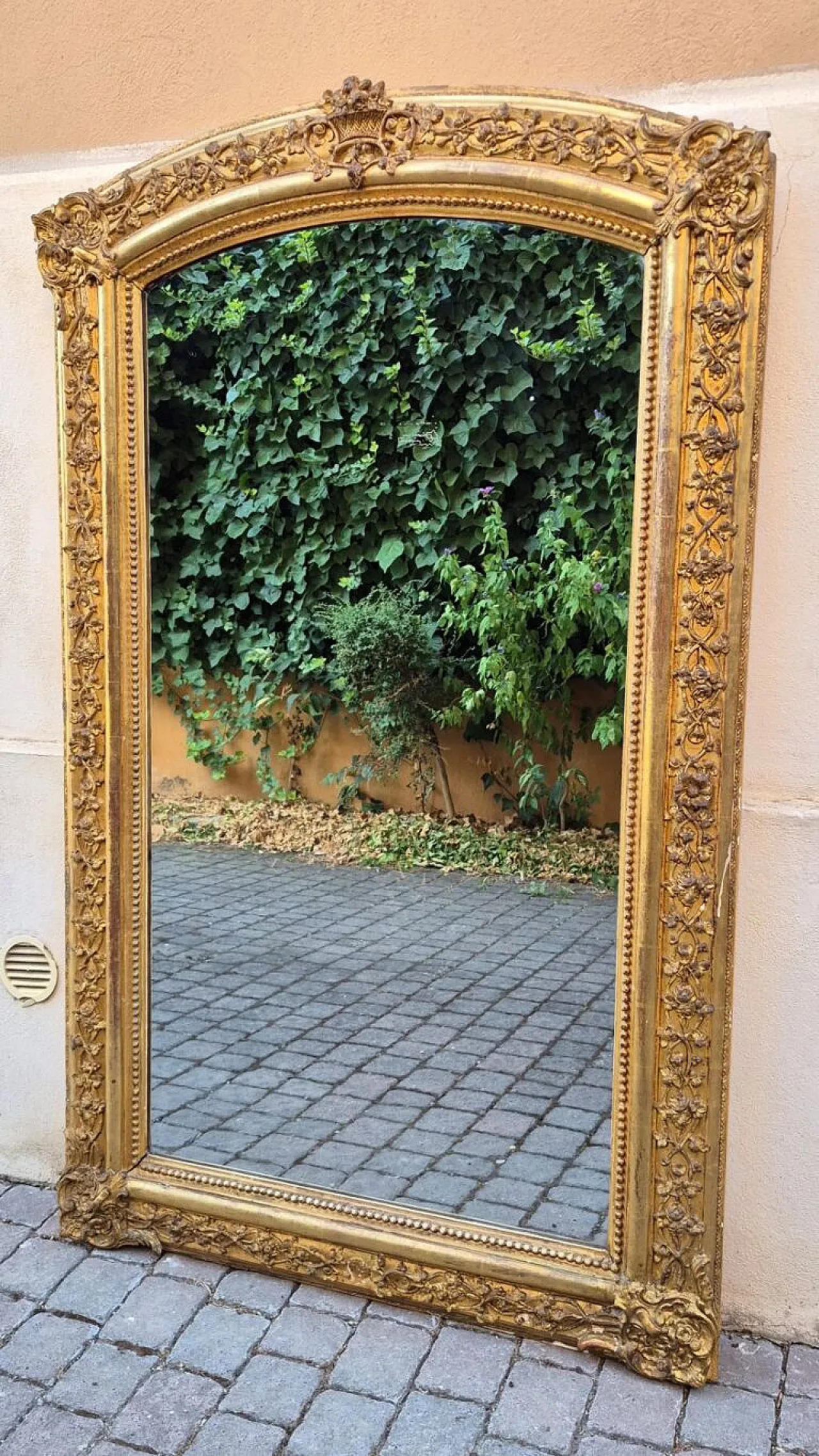 Specchiera in legno dorato, metà ‘800 3