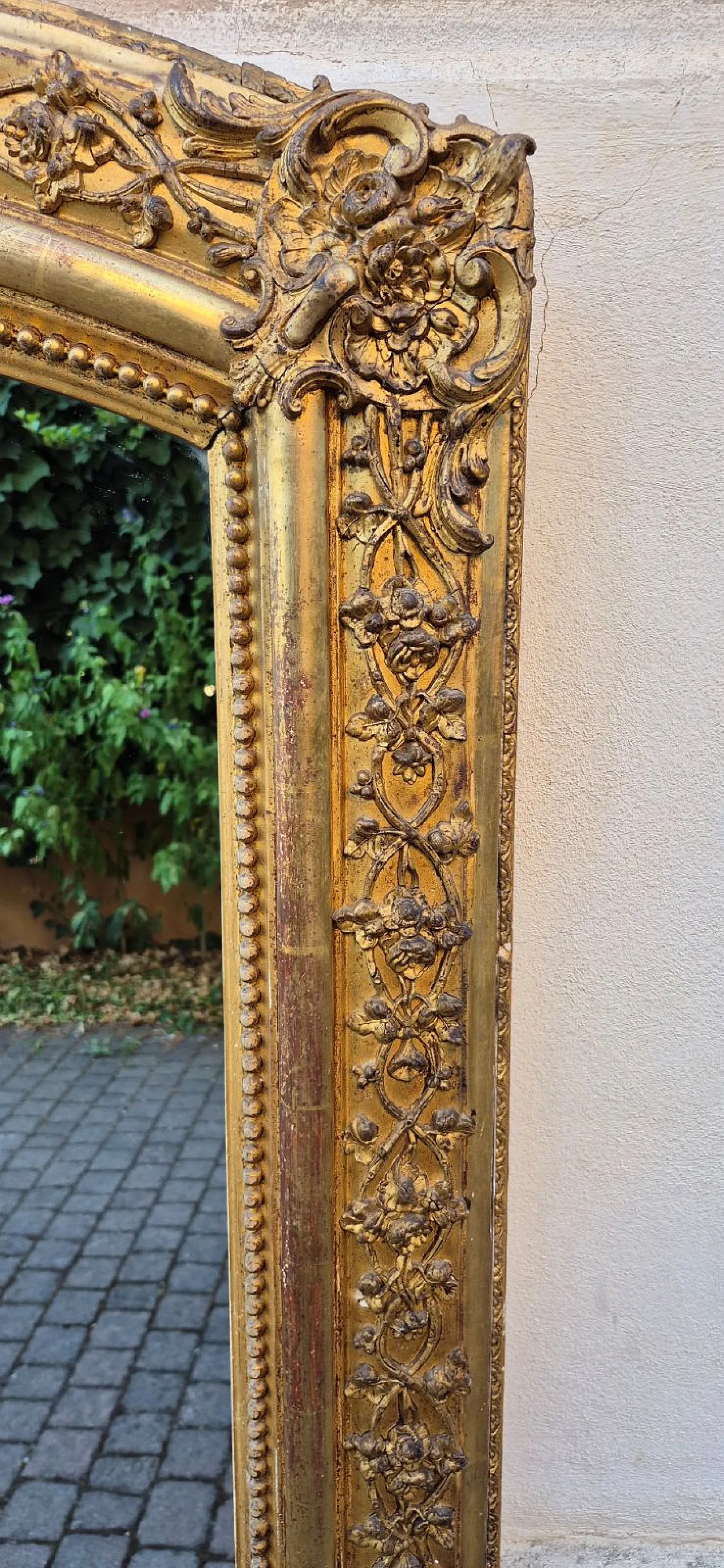 Specchiera in legno dorato, metà ‘800 6