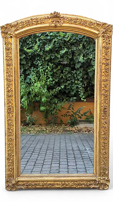 Gilded wood mirror, mid-19th century