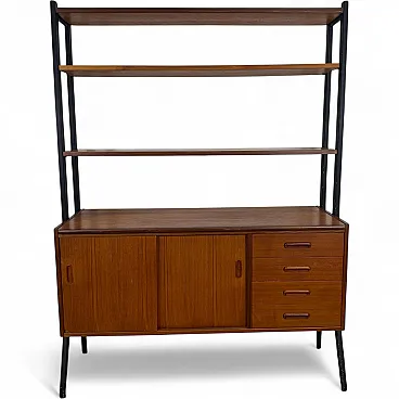 Libreria danese in teak, Scandinavian Modern, anni ’60
