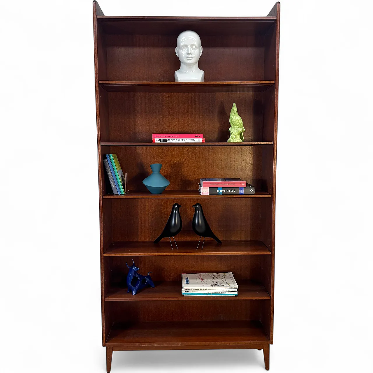 Libreria scandinava in teak, Mid-Century, anni ’60 6