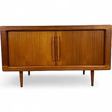 Sideboard Dyrlund in teak con ante a scomparsa e cassetti, anni ’60