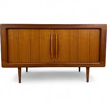 Sideboard Dyrlund in teak con ante a scomparsa, anni '60