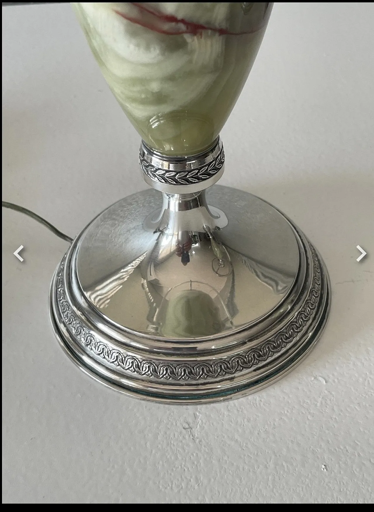 Silver abat-jour with onyx body, 1970s 19
