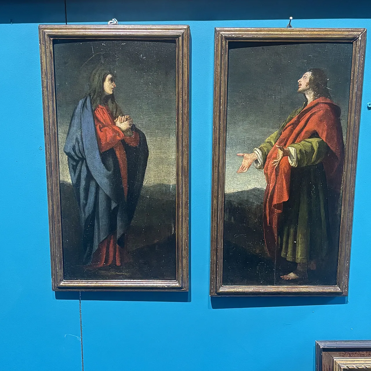 Pair of panel paintings in Tuscany, 17th century 1