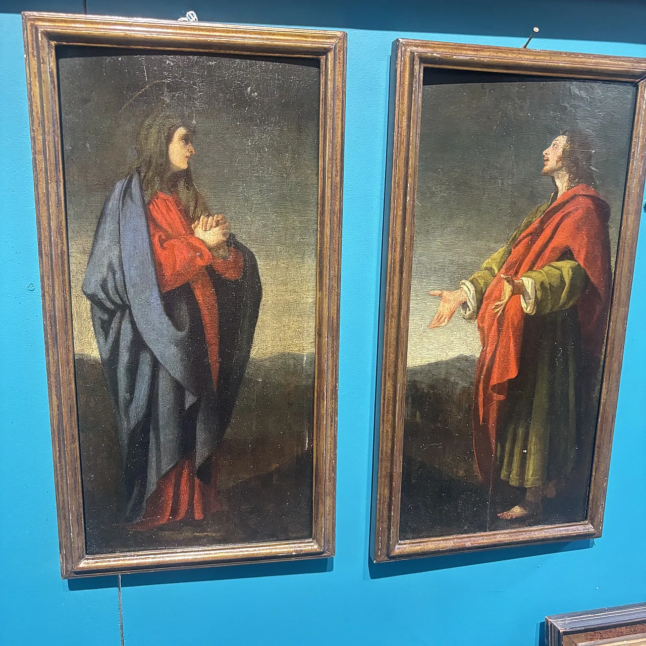 Pair of panel paintings in Tuscany, 17th century 2