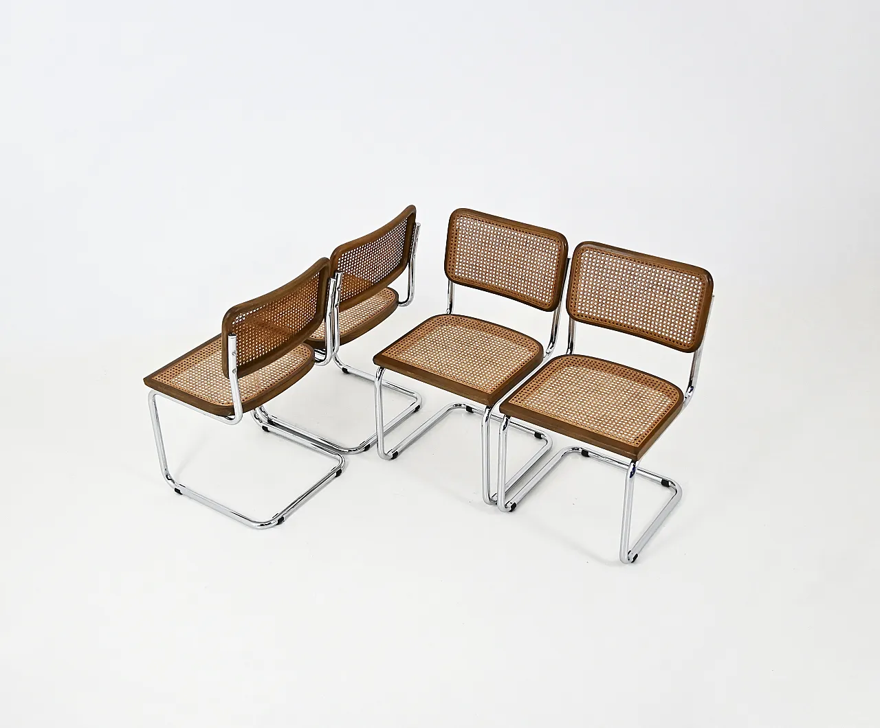4 Sedie da pranzo stile B32 di Marcel Breuer, anni '90 2