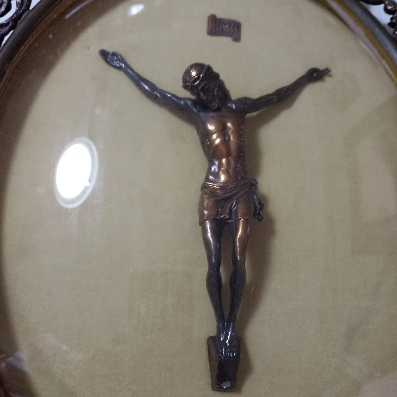 Ancient bronze crucifix, 20th century 16