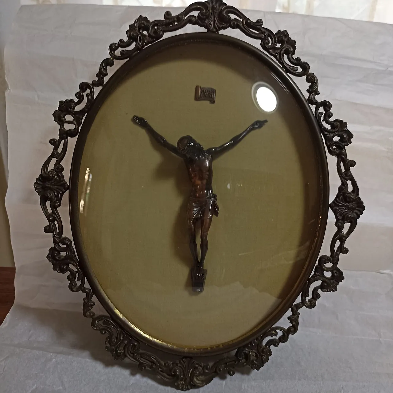 Ancient bronze crucifix, 20th century 18