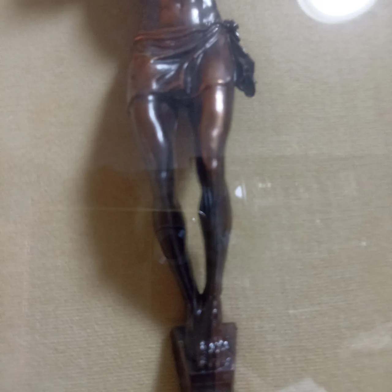 Ancient bronze crucifix, 20th century 20