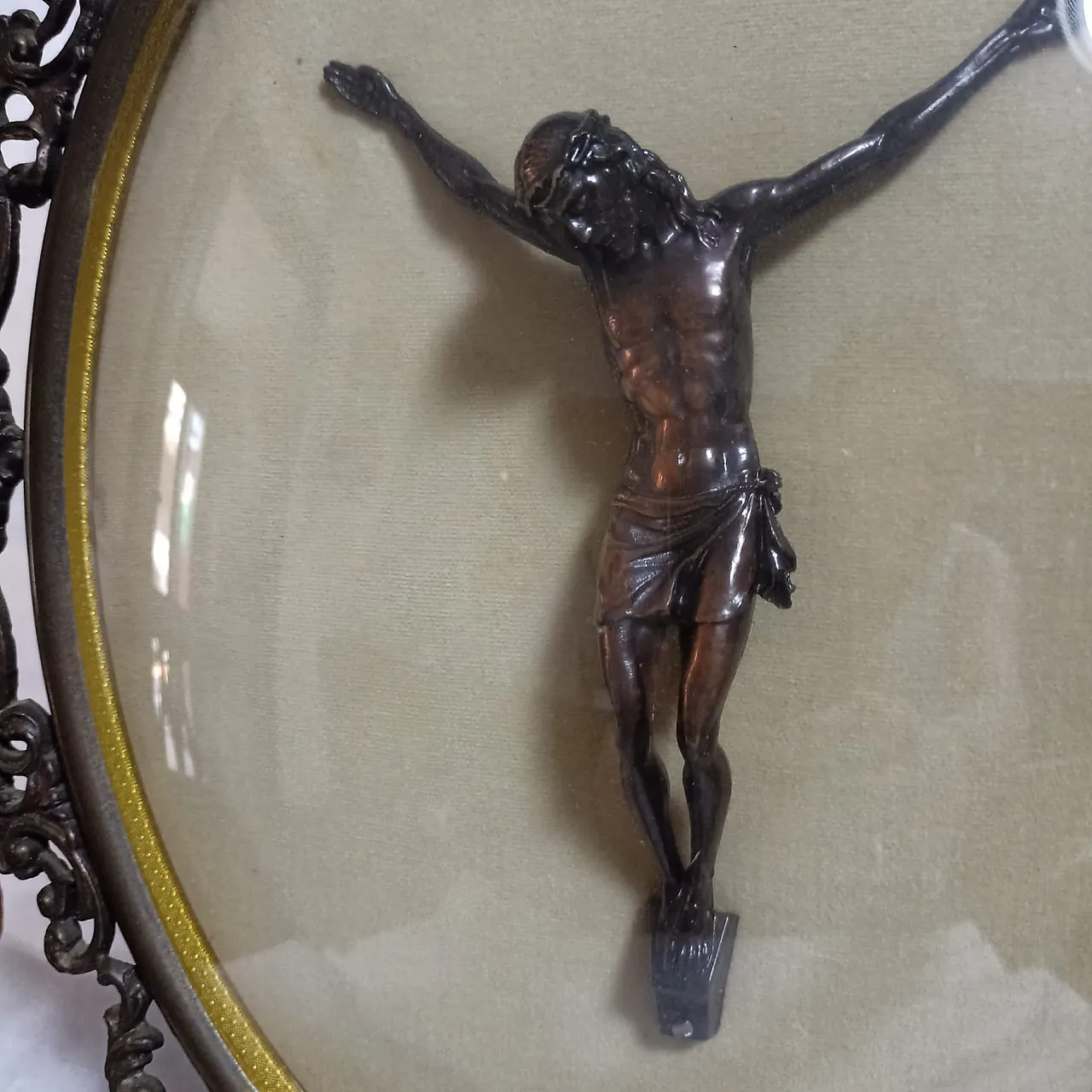 Ancient bronze crucifix, 20th century 24