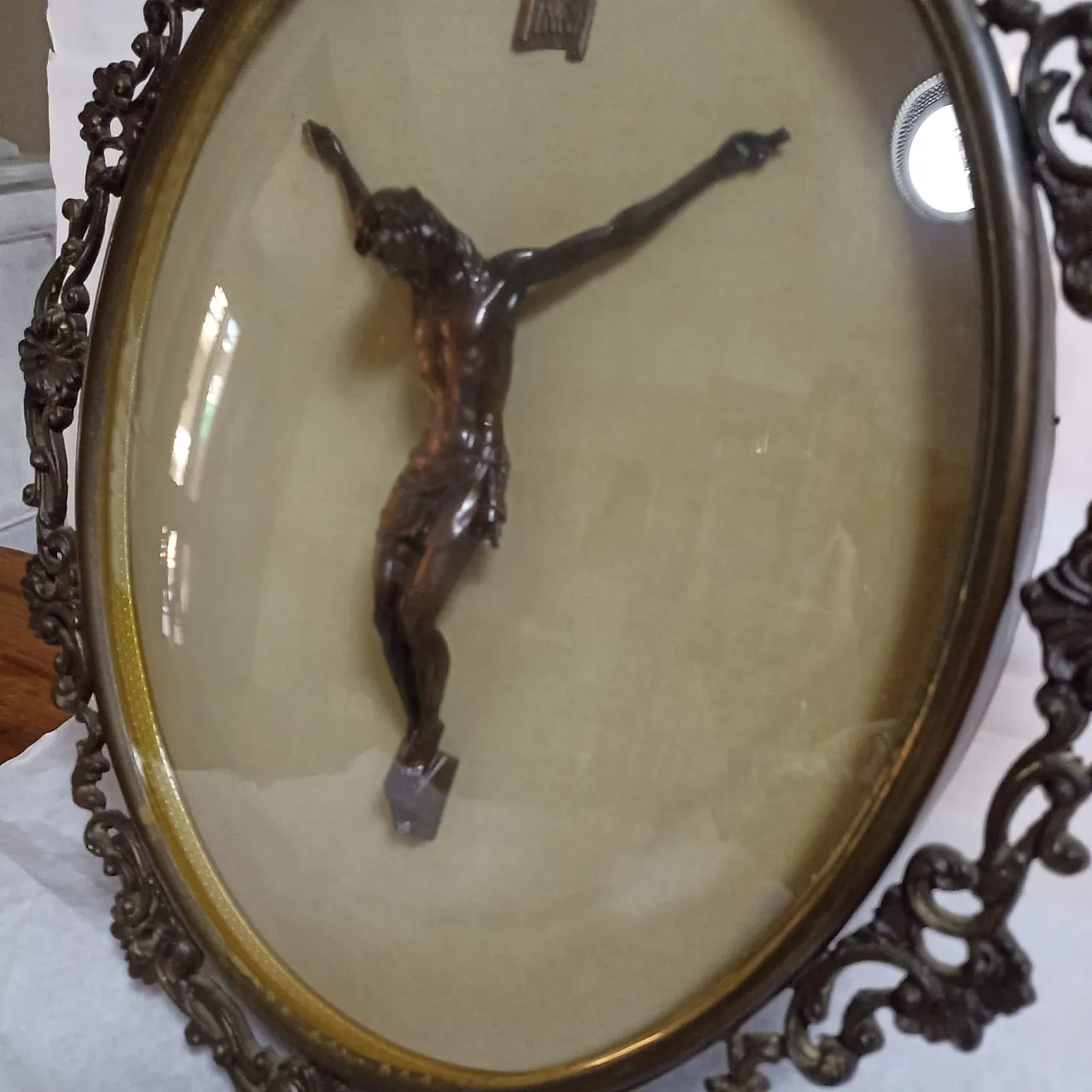 Ancient bronze crucifix, 20th century 25