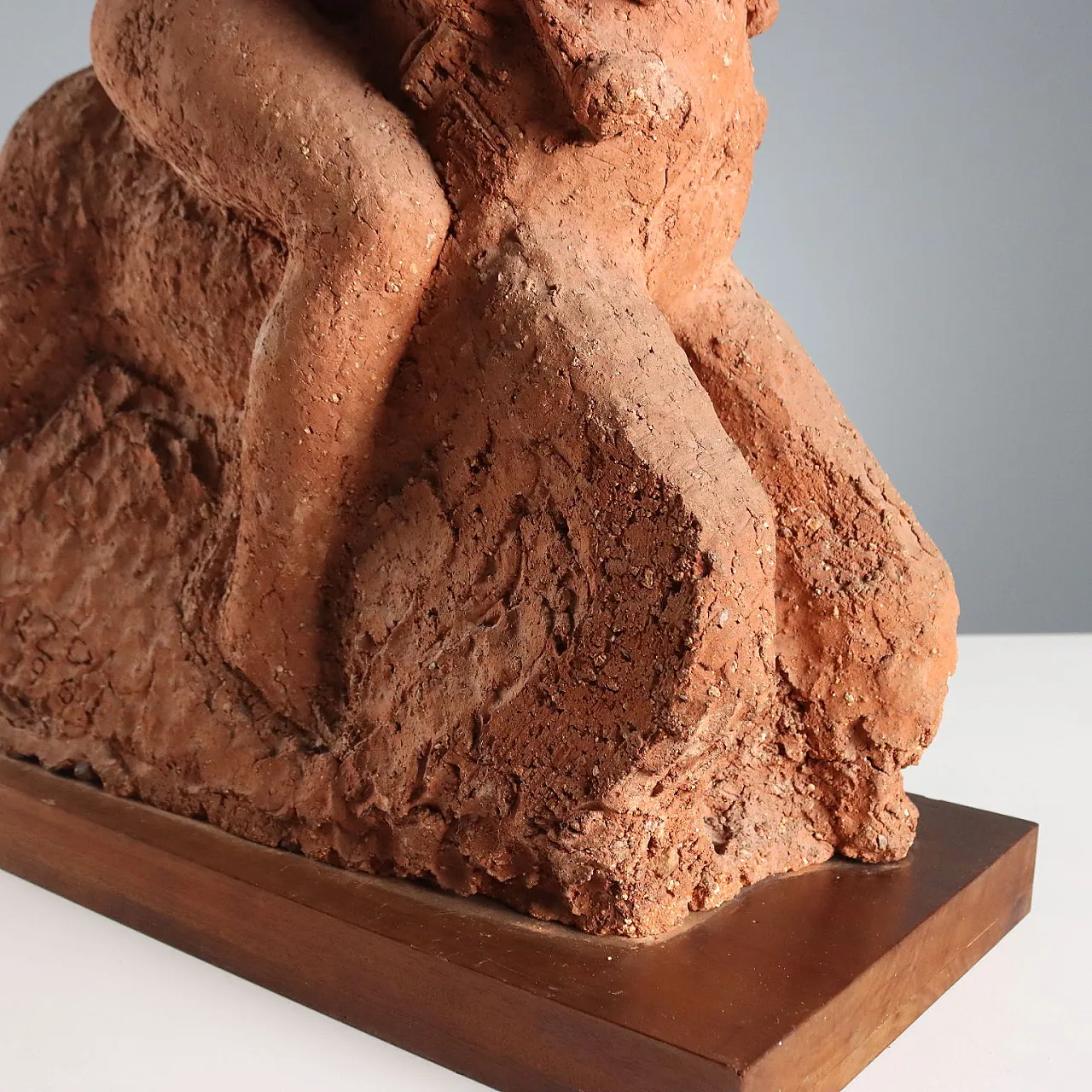 Rocking horse, terracotta Sculpture by José Pizzo, 20th century 6