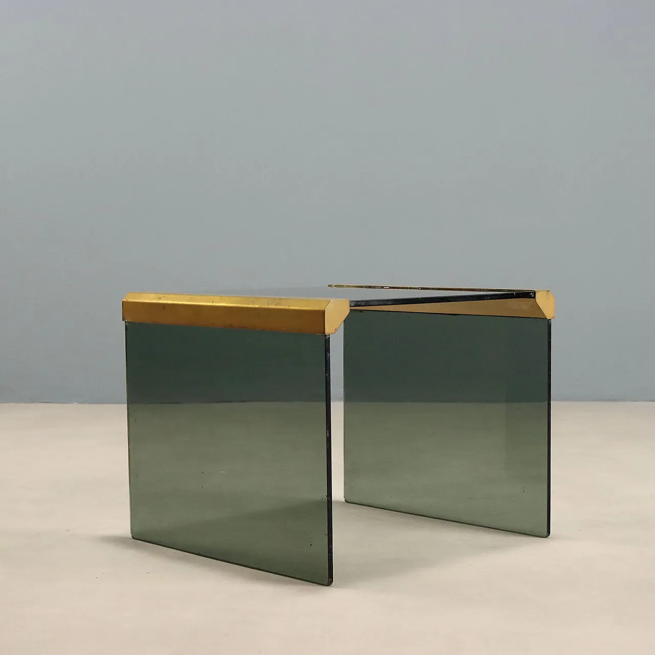 Glass coffee table, 1980s 3
