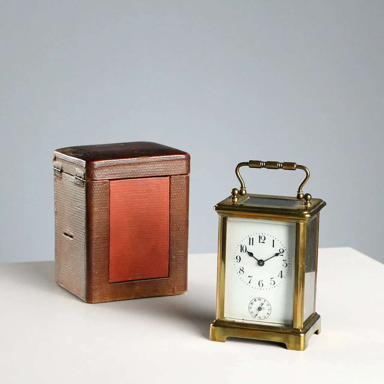 Travel watch with case, 19th century 1