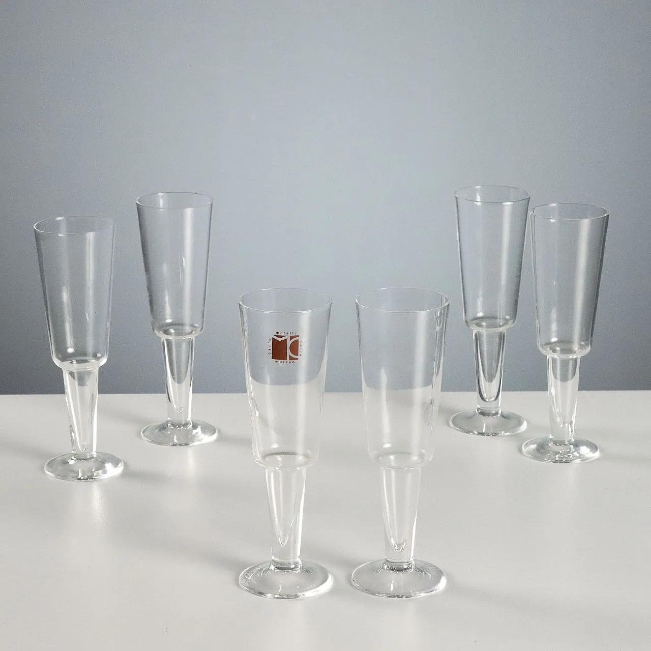 6 Bicchieri di Carlo Moretti Murano, '900 1