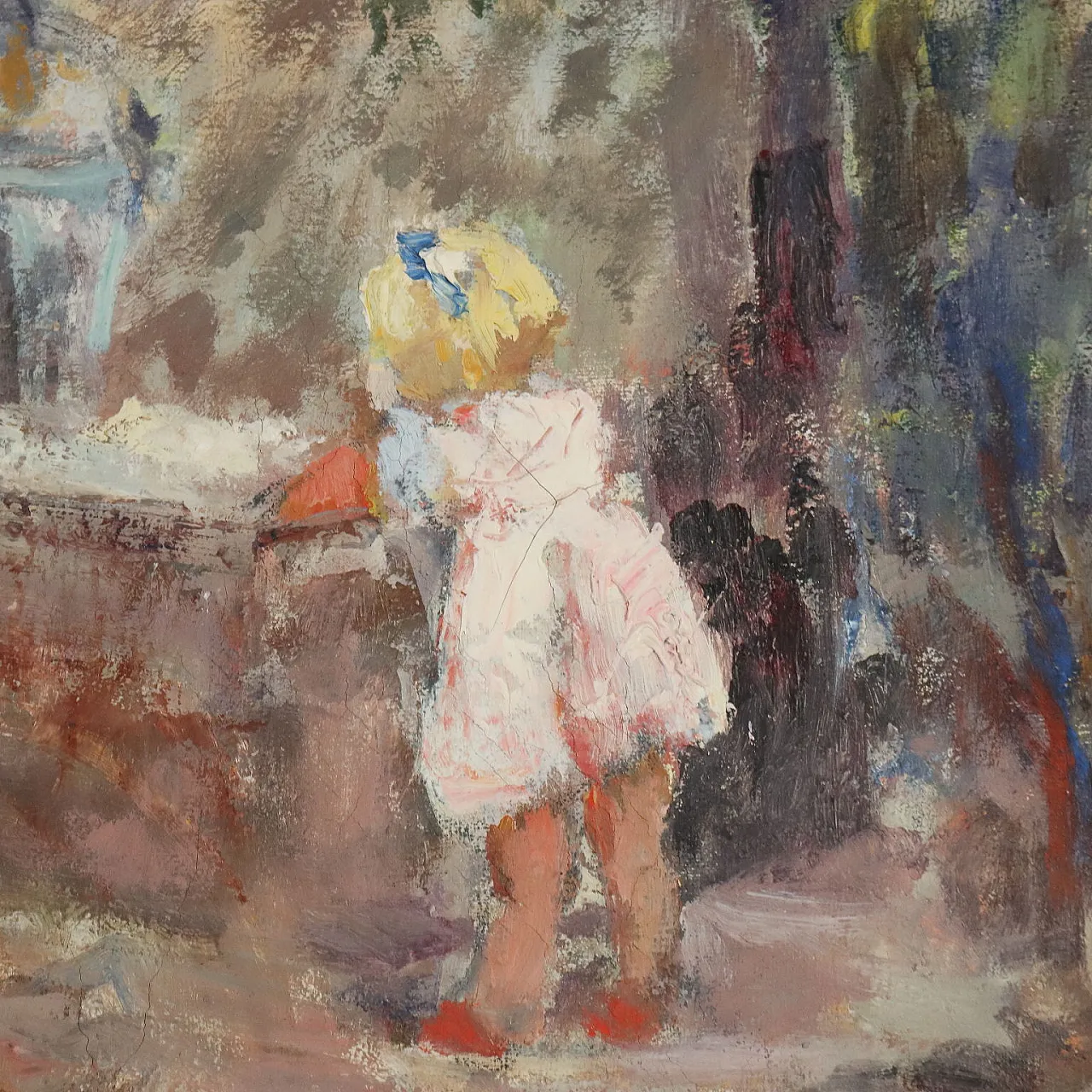 Painting Scene with Women at the Washhouse, 20th century 7
