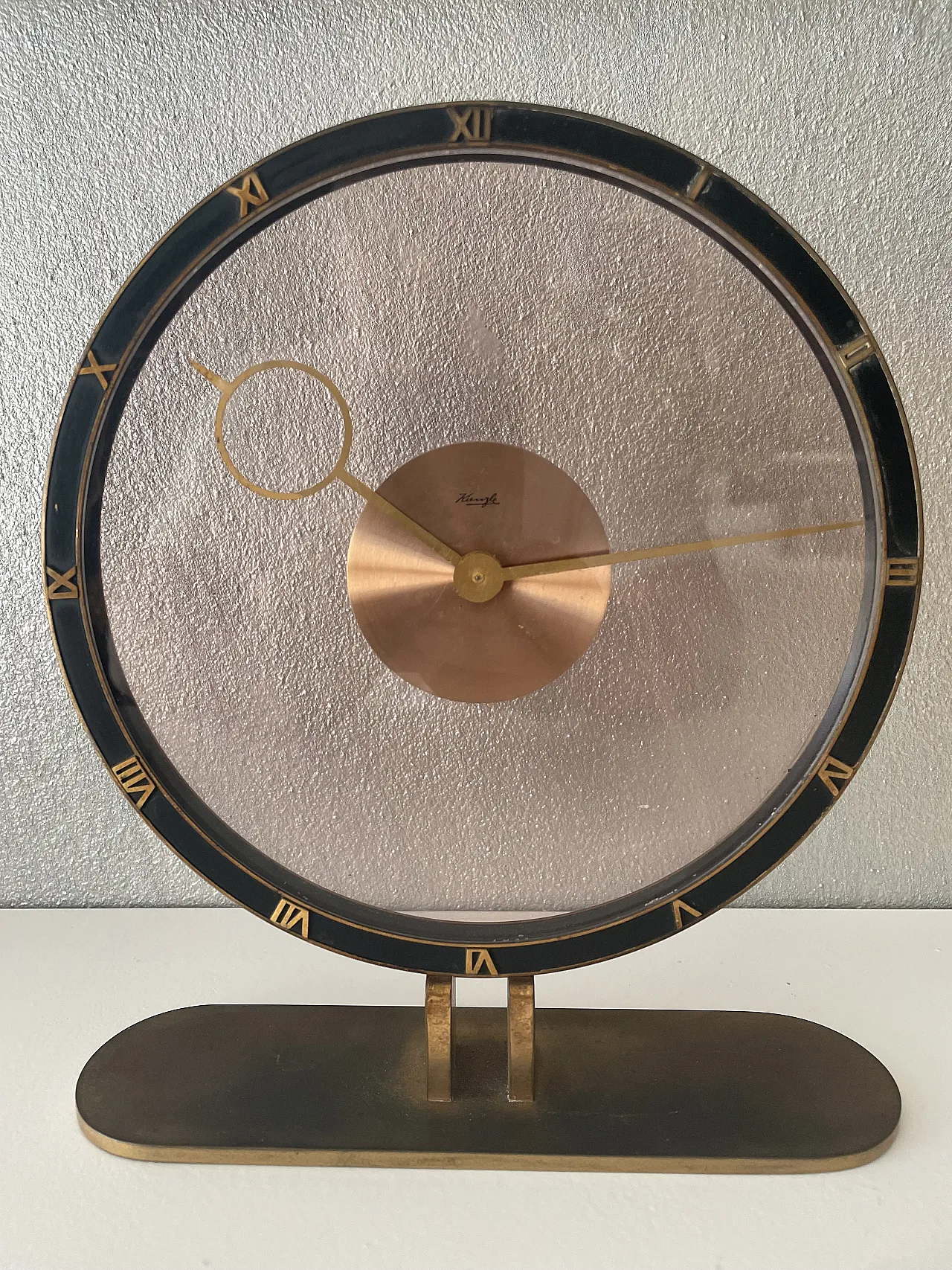 Heinrich Möller Clock in Deco style, 1950s 1