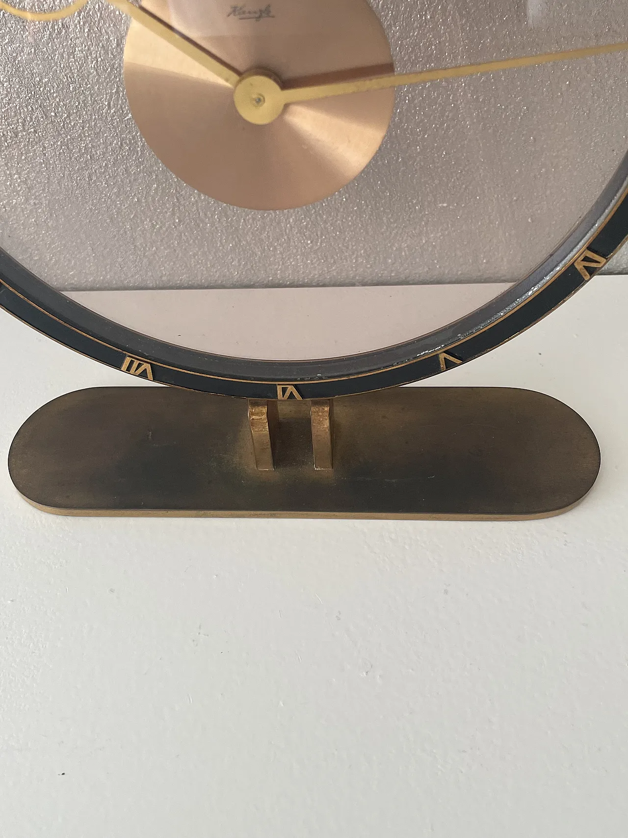 Heinrich Möller Clock in Deco style, 1950s 4