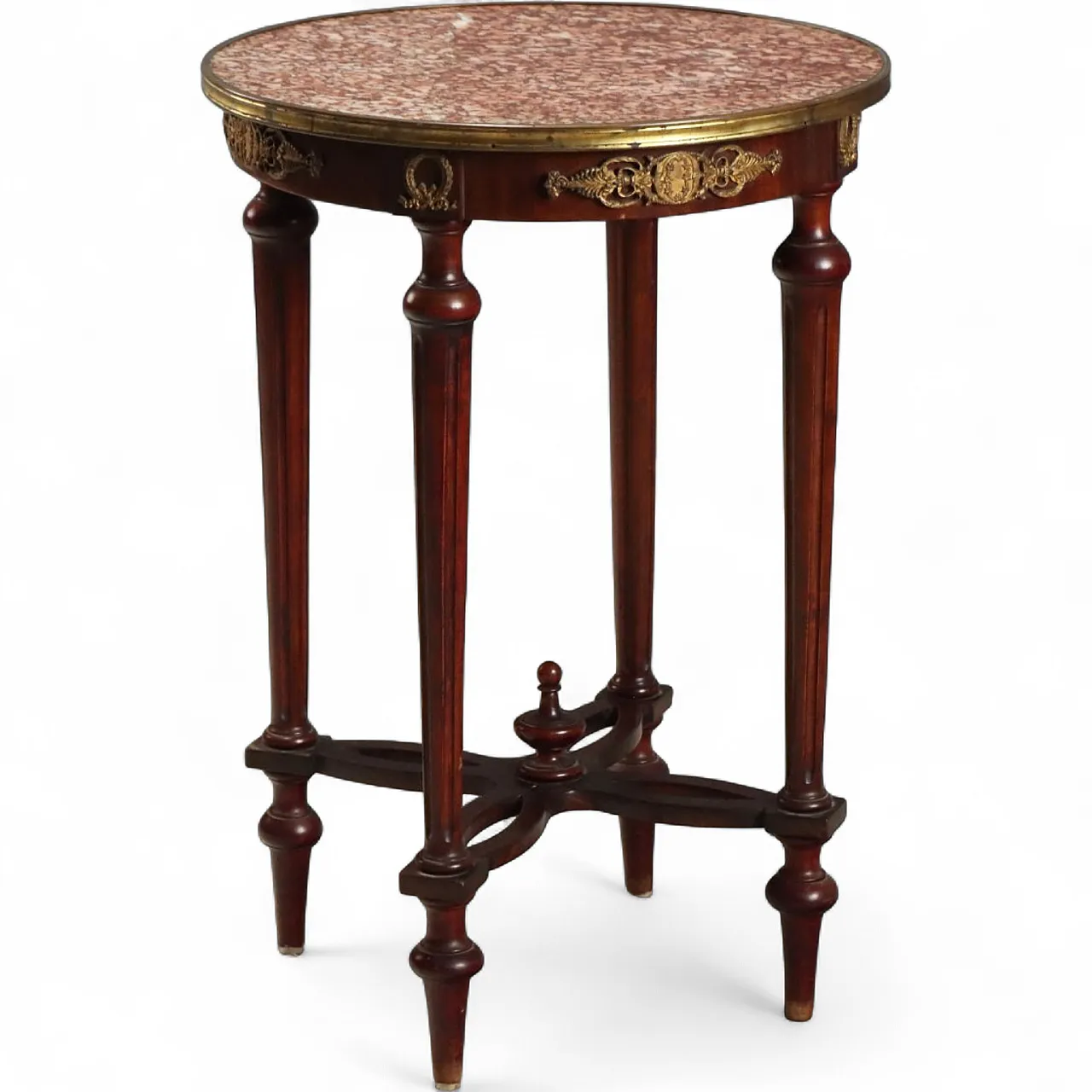 Center table in mahogany and marble, early 20th century 11
