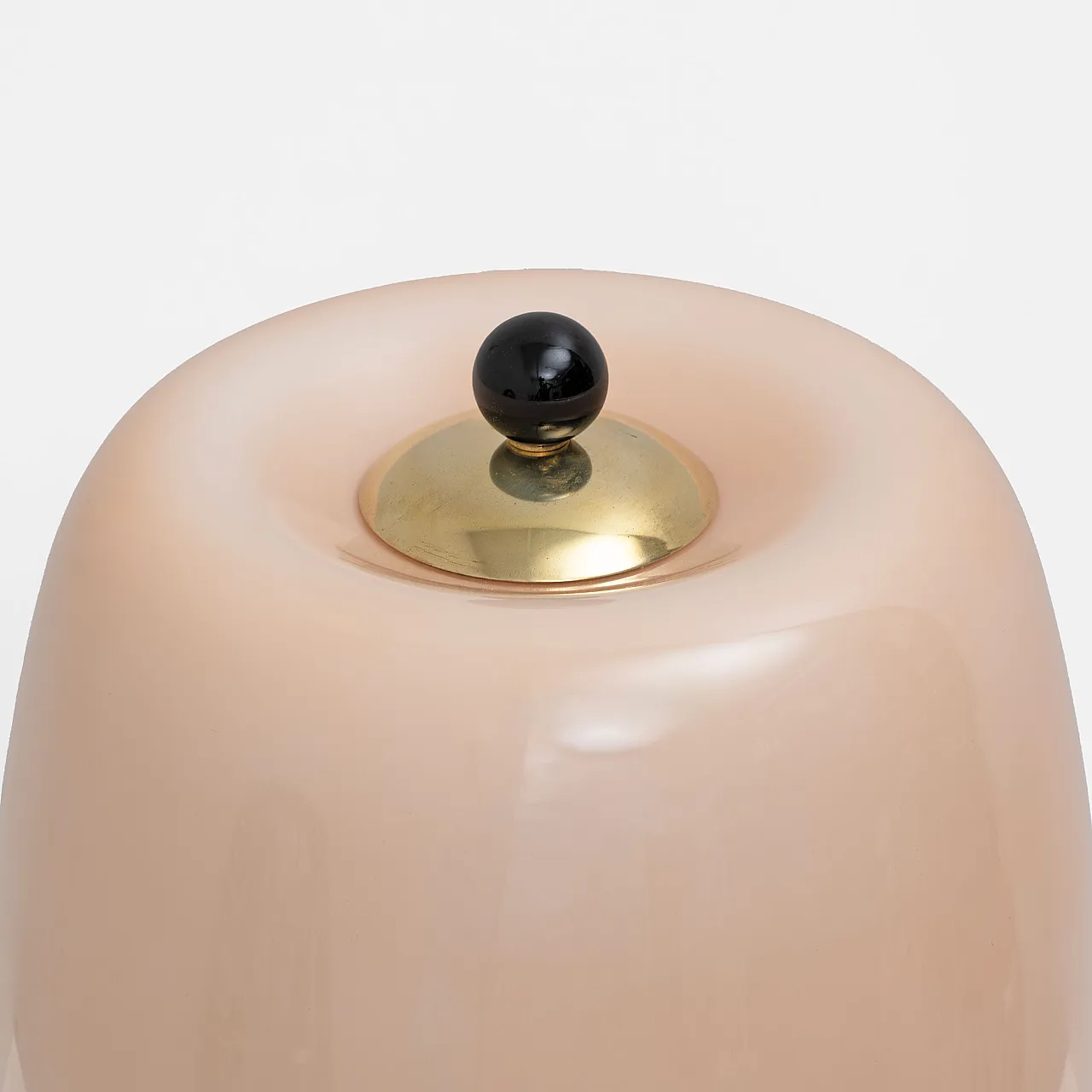 Pair of Murano glass table lamps in Powder Pink, late 20th century 7