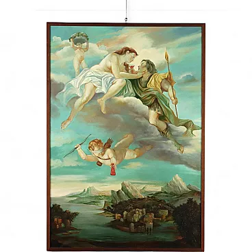 Painting by Antonella Cappuccio, oil on canvas, 20th century