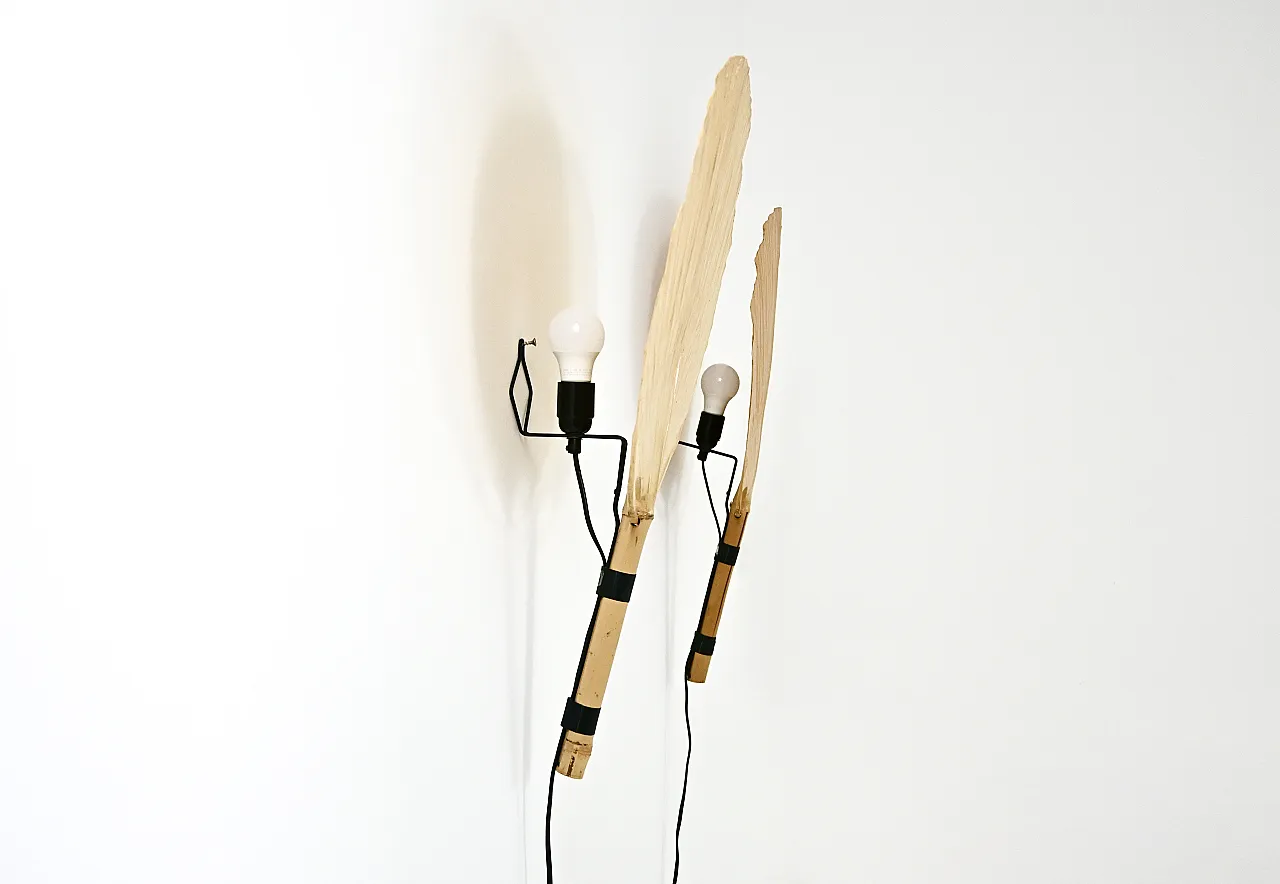 Coppia di lampade da parete “Uchiwa” di Ingo Maurer per M Design, anni '70 9