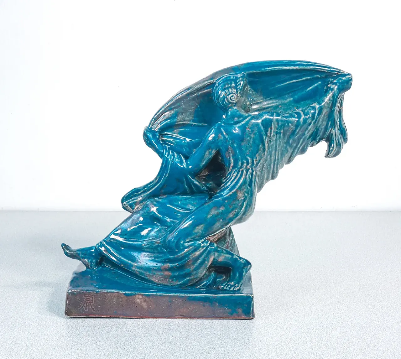Donna con Velo, scultura in ceramica, anni '30 1