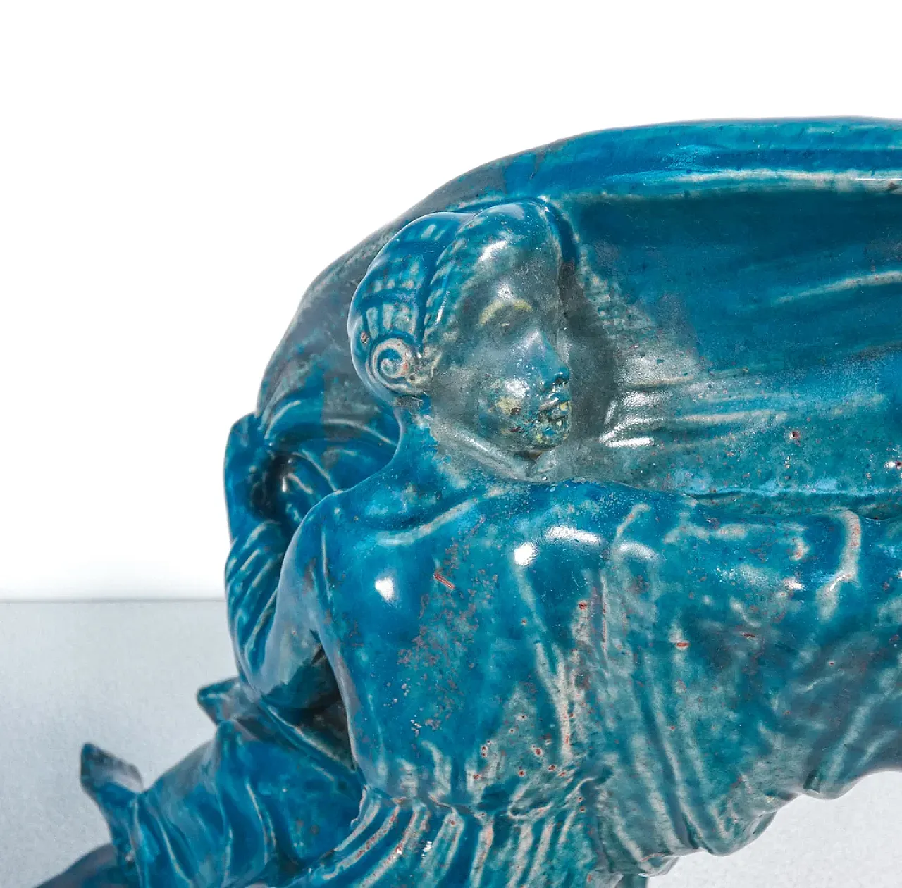 Donna con Velo, scultura in ceramica, anni '30 2