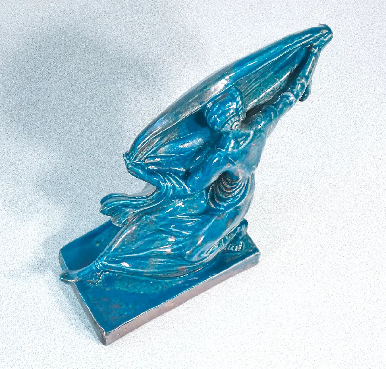 Donna con Velo, scultura in ceramica, anni '30 5