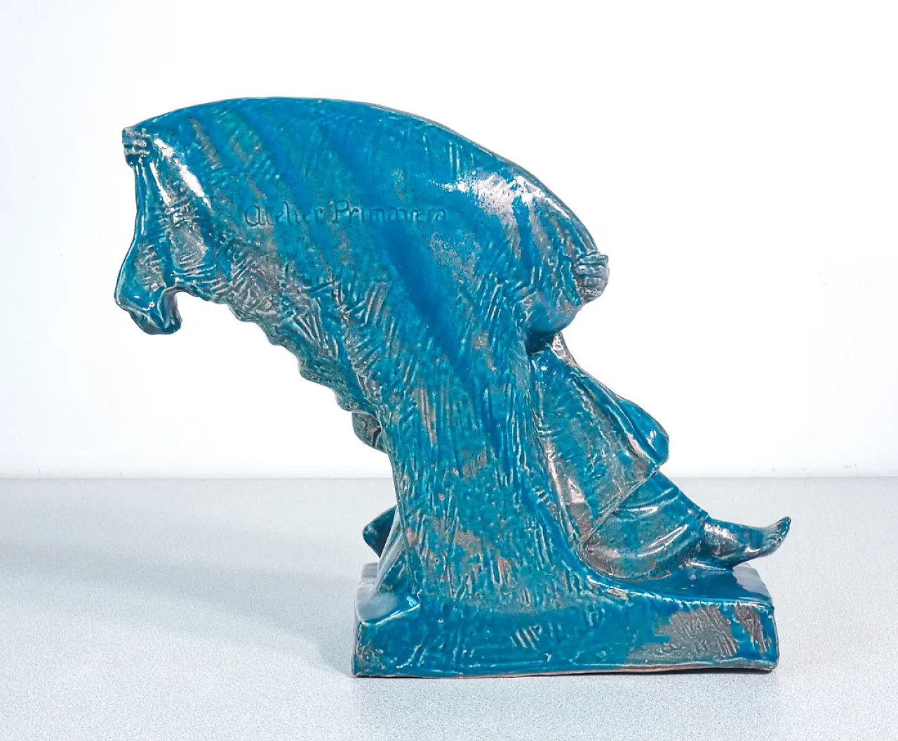 Donna con Velo, scultura in ceramica, anni '30 7