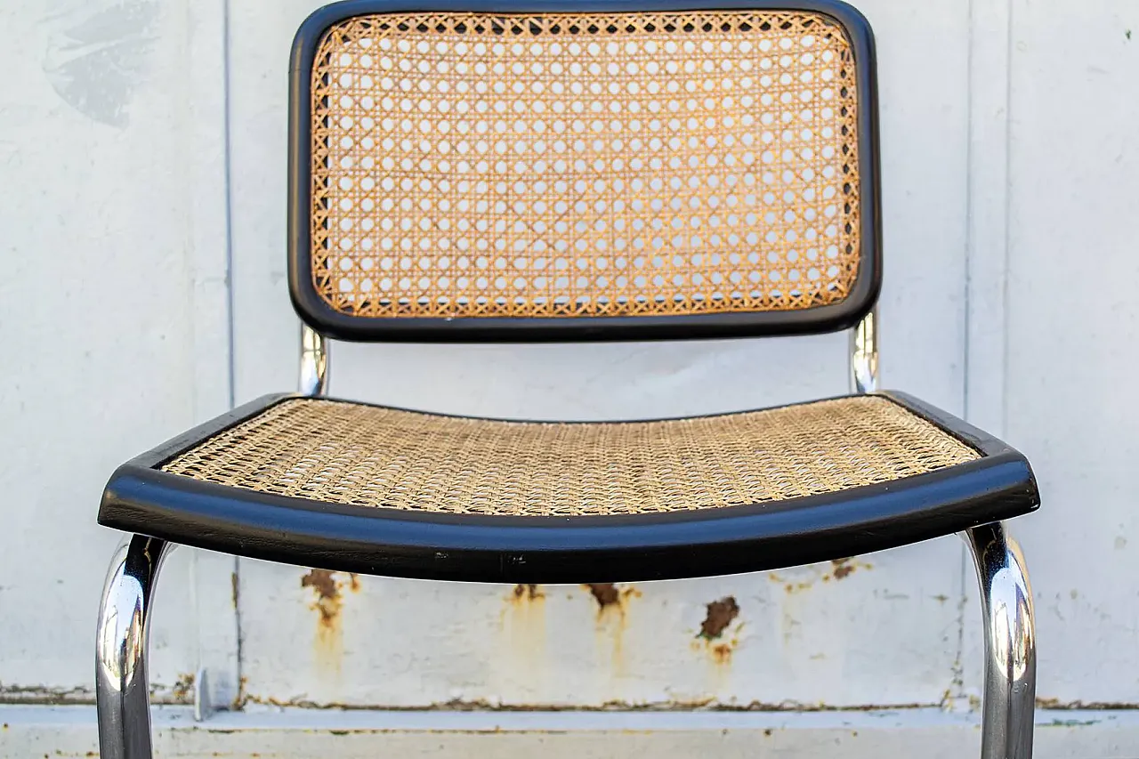 4 Hand-woven Cesca chairs, 1920s 8