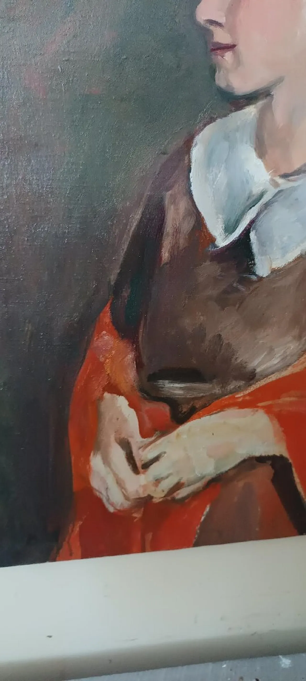 Portrait of a Woman by Ennio Pozzi, oil on canvas, 1920s 4