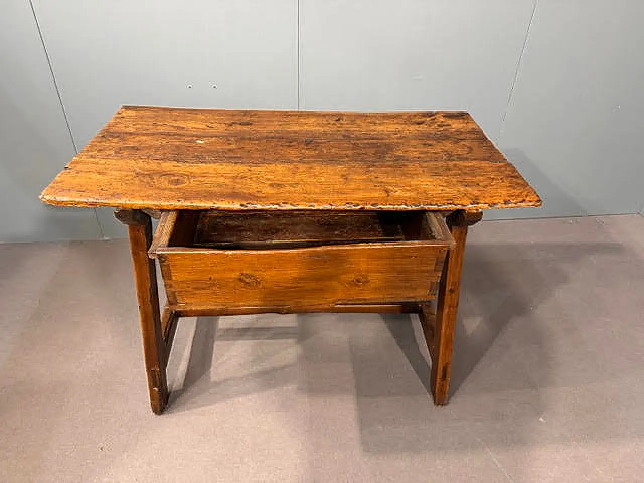 Tavolo a cavalletto in legno di larice, '700 4