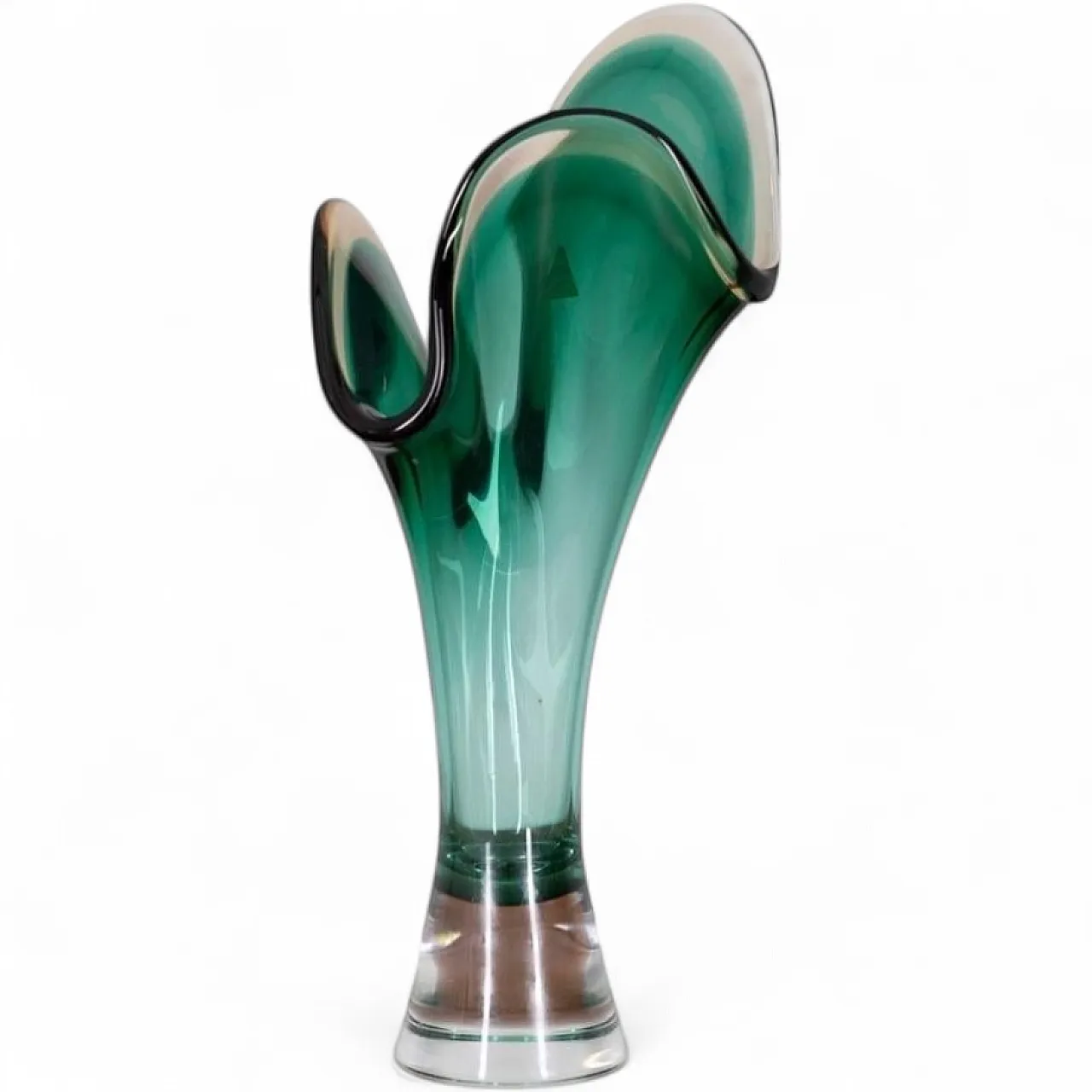 Sommerso vase in Murano glass by V.A.C. Cimarosti & Pinzan, 1960s 10