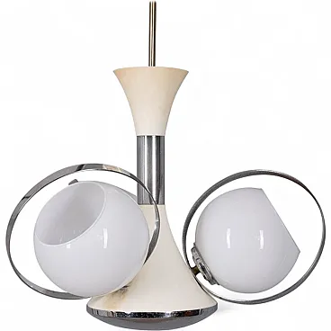 Space Age chandelier with glass lights, 1970s