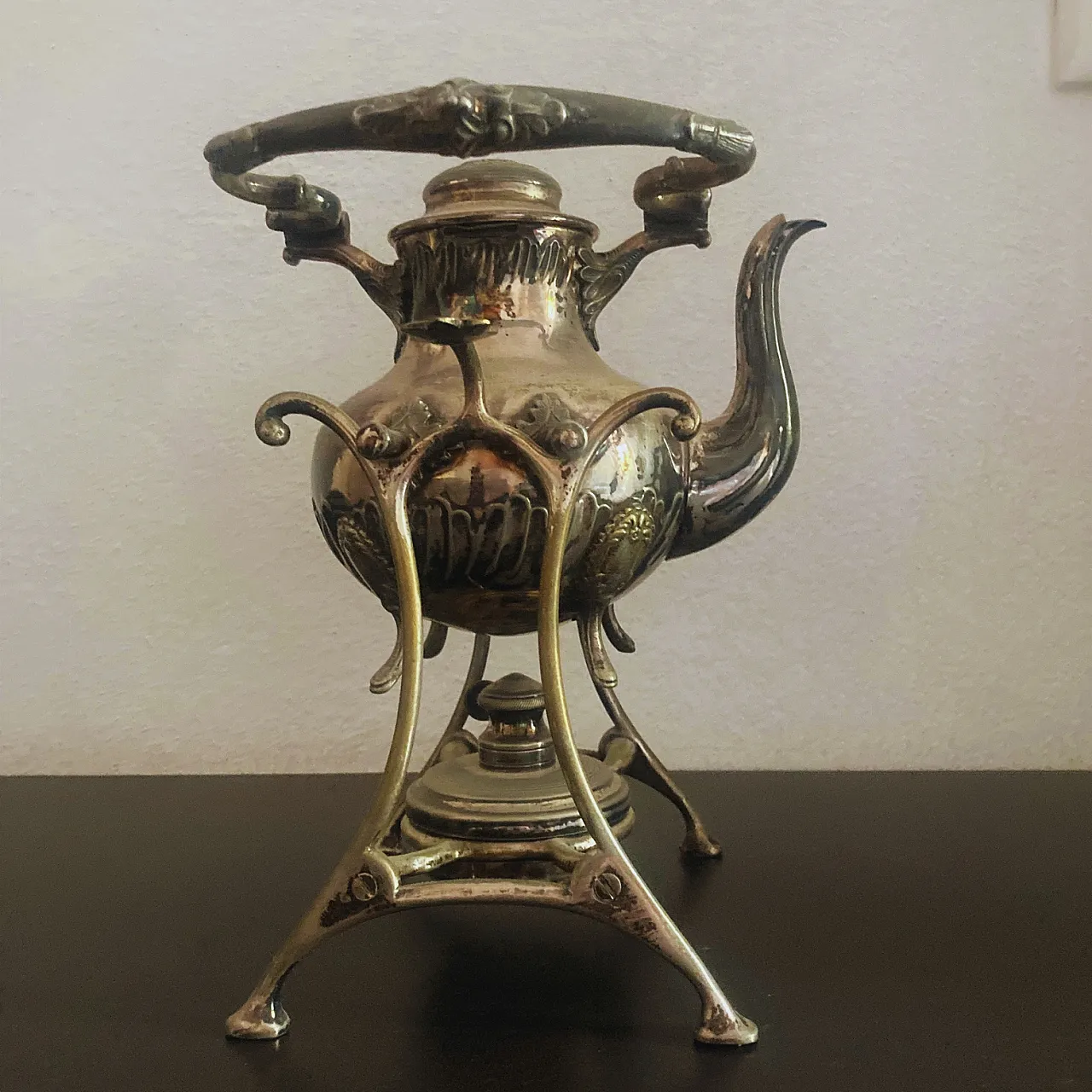 Silver plated Samovar kettle on stand, mid-20th century 1