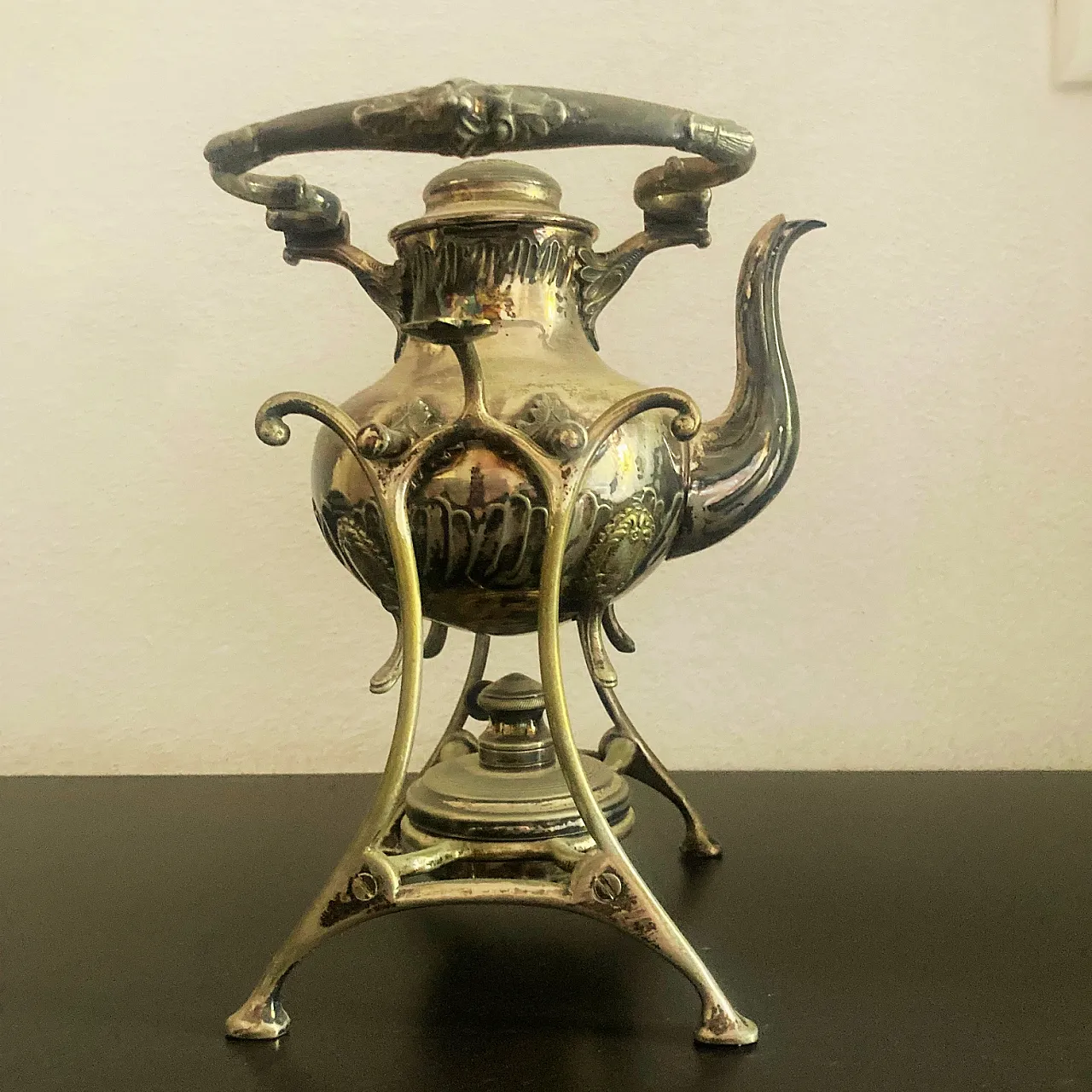 Silver plated Samovar kettle on stand, mid-20th century 7