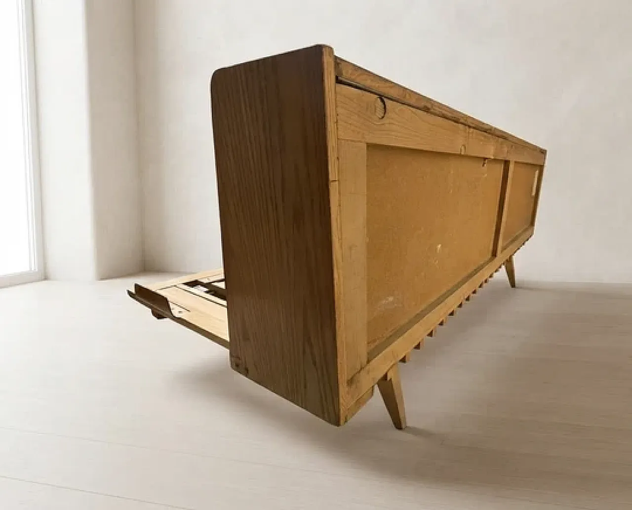 Wooden folding sofa bed frame, mid-20th century 4
