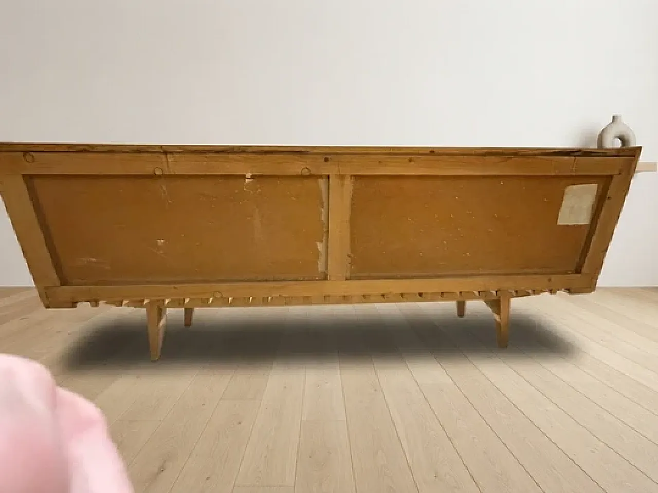 Wooden folding sofa bed frame, mid-20th century 9