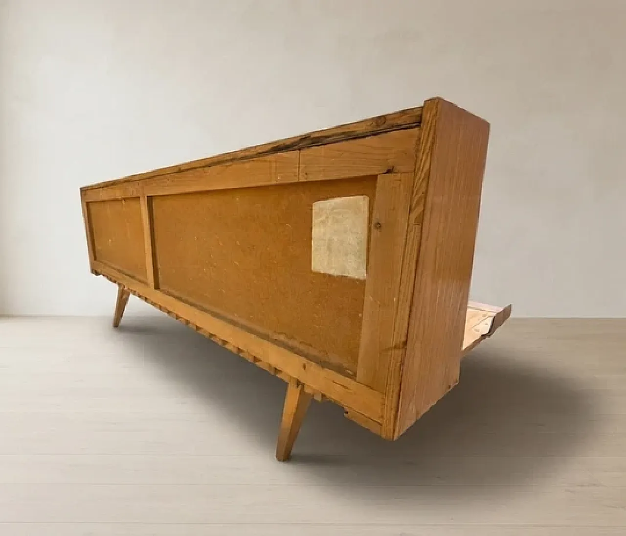 Wooden folding sofa bed frame, mid-20th century 13