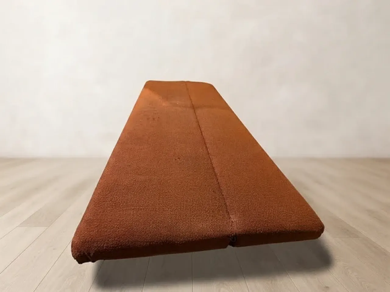 Sofa by Miroslav Navrátil in orange upholstery, 1960s 9