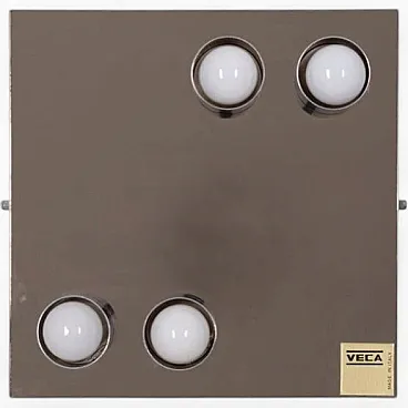 Mirrored glass ceiling lamp by Veca, 1970s