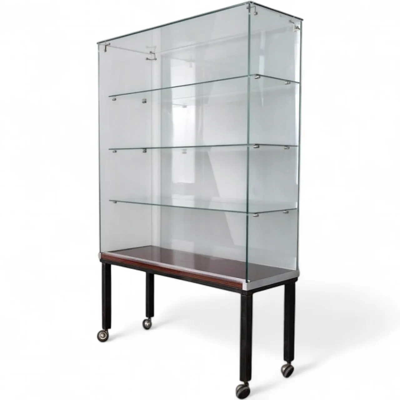 Display shelf with wheels by Goppion Milan, 1970s 21